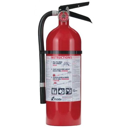 Picture of Kidde Pro 210 4 lb ABC Fire Extinguisher w/ Wall Hook (Rechargeable) 