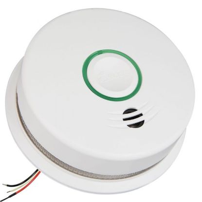 Picture of Wire-Free Interconnect 120v AC Power 10 Year Battery Backup Smoke Alarm