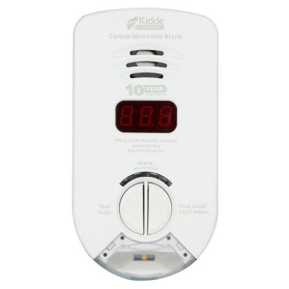 Picture of Carbon Monoxide Alarm for Hallways, Plug-in, Sealed Lithium Battery Backup, Digital Display, Escape/Night Light 