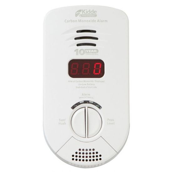 Picture of Worry-Free Bedroom Plug-in Carbon Monoxide Alarm with Sealed Lithium Battery Backup, Digital Display and Voice Alarm KN-COP-DP-10YB