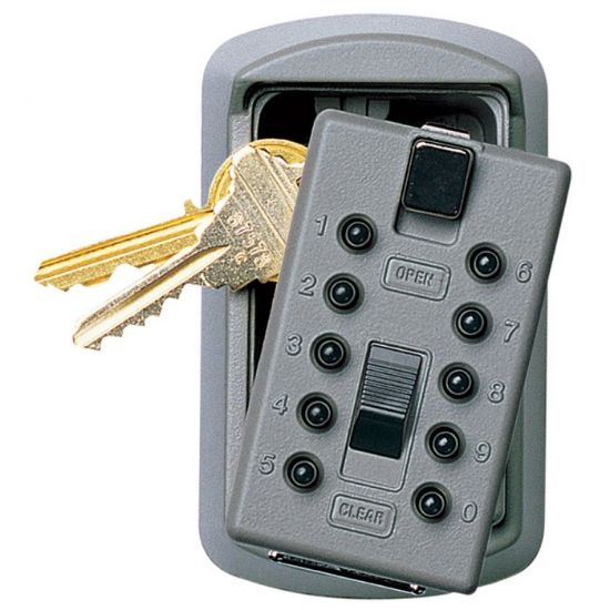 Picture of Kidde AccessPoint KeySafe Original 2-Key Slimline, Pushbutton, Titanium Gray