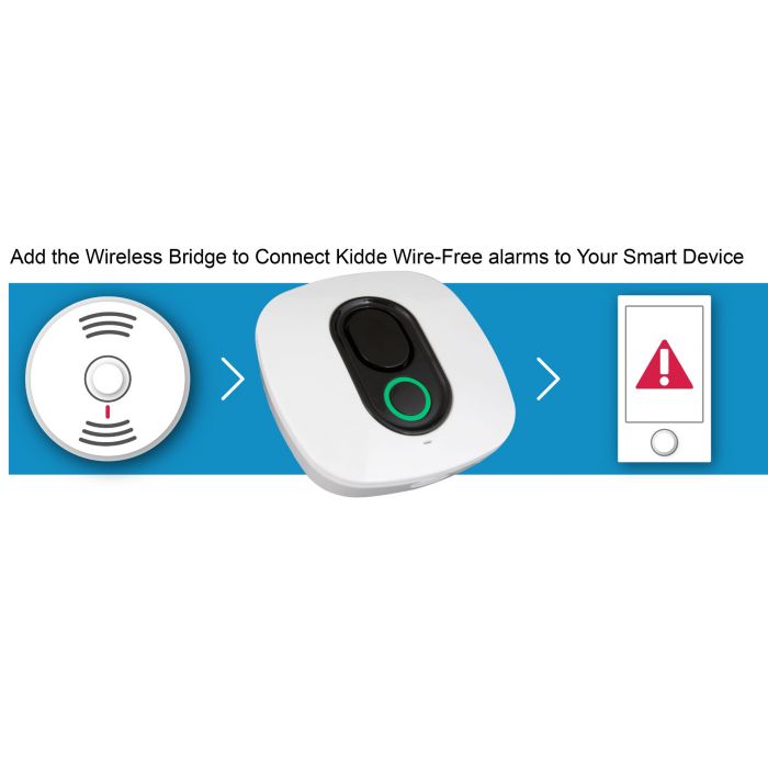 WireFree Interconnect 10Year Battery Smoke Alarm w/ Egress Light