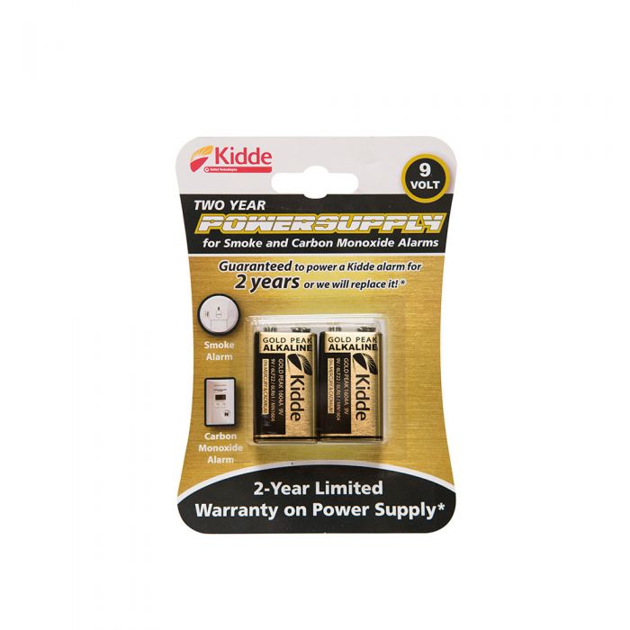 Two Year Power Supply 9 Volt Battery 2Pack Shop Kidde